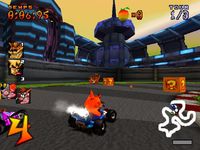 une photo d'Ã©cran de Crash Team Racing sur Sony Playstation